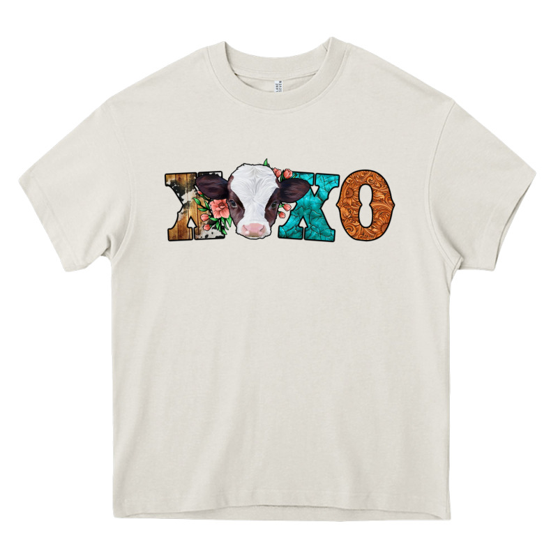 Xoxo Valentines Day Baby Cow Heavy Core Tee by Jasminsmagicworld | Teevron