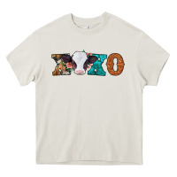 Cream xoxo valentines day baby cow Heavy Core Tee - Jasminsmagicworld