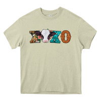 Mossy xoxo valentines day baby cow Heavy Core Tee - Jasminsmagicworld