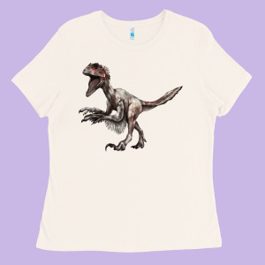 Deinonychus Ladies Tee Designed By Lillyallendesigns