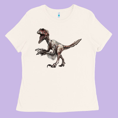 Deinonychus Ladies Tee Designed By Lillyallendesigns