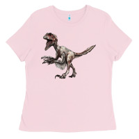 Bubblegum Pink Deinonychus Ladies Tee - LillyAllenDesigns