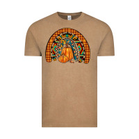 Vintage Coffee fall pumpkin rainbow Vintage Tee - JahusDesignShop