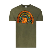 Vintage Olive fall pumpkin rainbow Vintage Tee - JahusDesignShop