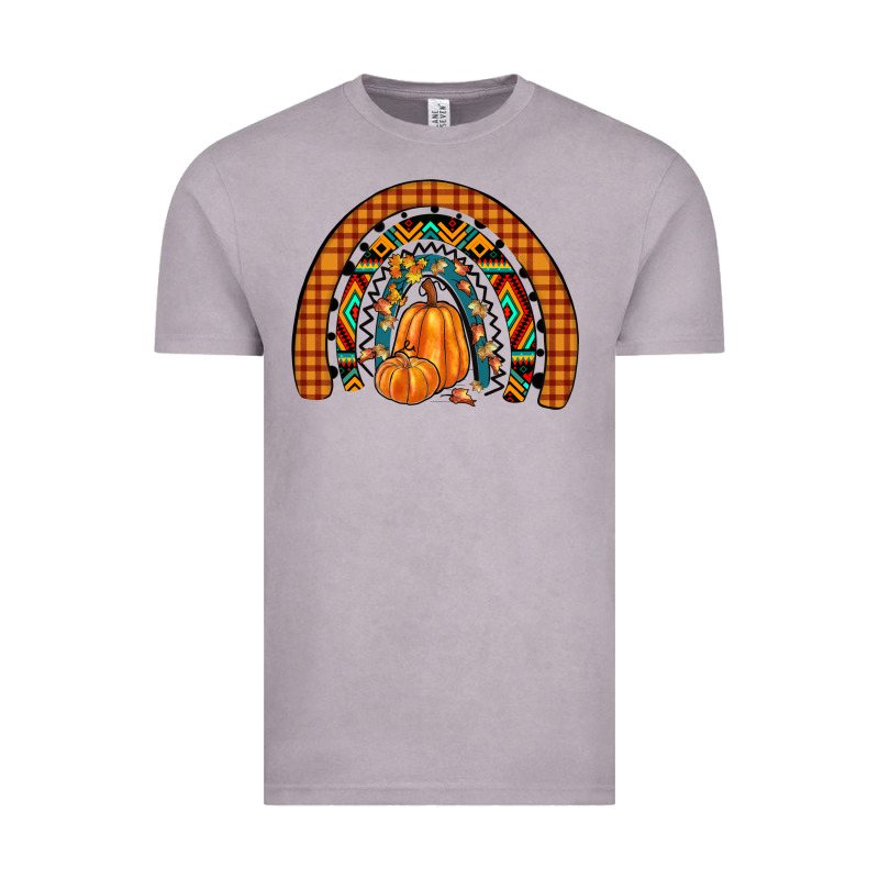 Fall Pumpkin Rainbow Vintage Tee by JahusDesignShop | Teevron