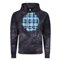 Cloud Black Winter Tartan Patch Vintage Hoodie - BundleAndBundleShop