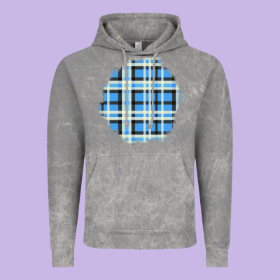 Winter Tartan Patch Vintage Hoodie Designed By Bundleandbundleshop