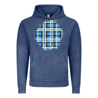 Vintage Denim Winter Tartan Patch Vintage Hoodie - BundleAndBundleShop