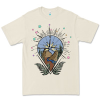 Bone compass with mountain Premium Tee - MaliasSmallBusiness