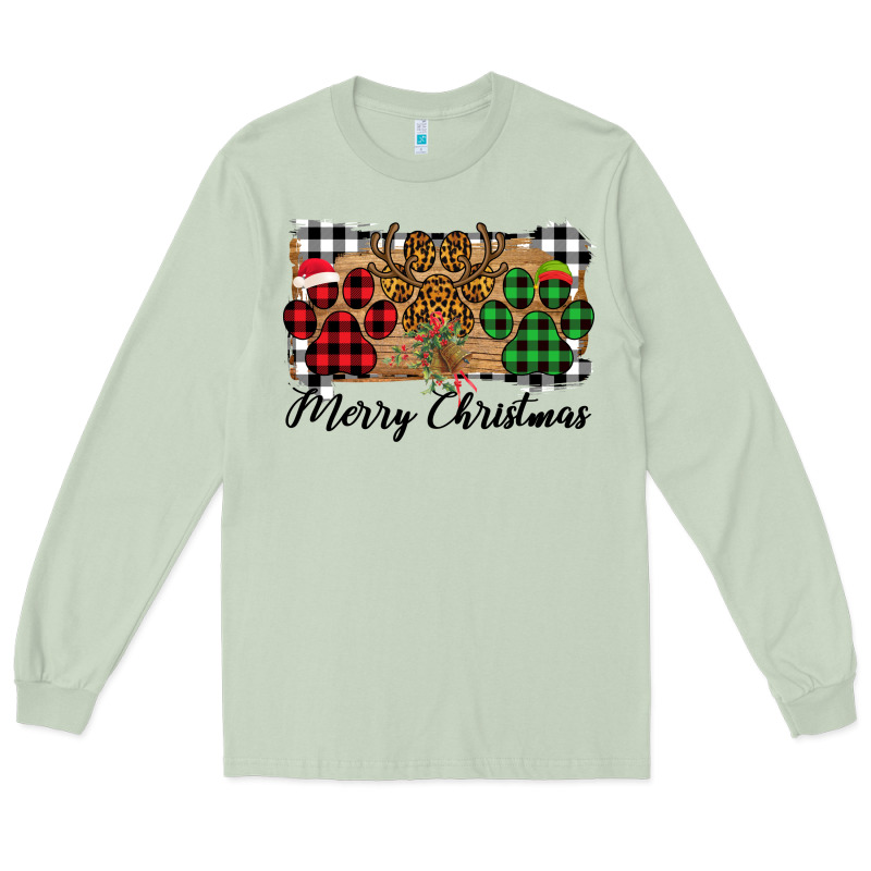Merry Christmas Paws Long Sleeve Tee by Bettercallsaul | Teevron
