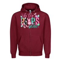 Burgundy Oh for peeps sake cowhide Easter Day Zipper Hoodie - HowdyJamesFarm