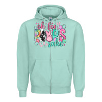 Seafoam Oh for peeps sake cowhide Easter Day Zipper Hoodie - HowdyJamesFarm