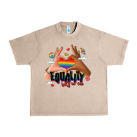 French Oak equality hurts no one lgbtq hands Urban Heavy Tee - LillyAllenDesigns