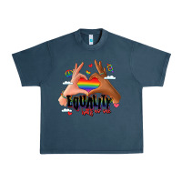 Midnight Navy equality hurts no one lgbtq hands Urban Heavy Tee - LillyAllenDesigns