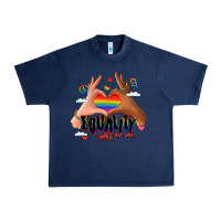 Navy equality hurts no one lgbtq hands Urban Heavy Tee - LillyAllenDesigns