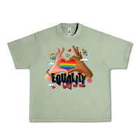 Oil Green equality hurts no one lgbtq hands Urban Heavy Tee - LillyAllenDesigns
