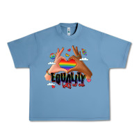 Pebble Blue equality hurts no one lgbtq hands Urban Heavy Tee - LillyAllenDesigns