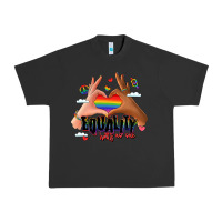 Pigment Black equality hurts no one lgbtq hands Urban Heavy Tee - LillyAllenDesigns