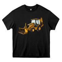 Black Backhoe Loader Truck Heavy Core Tee - LillyAllenDesigns