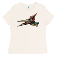 Bone Pteranodon Face Ladies Tee - LillyAllenDesigns
