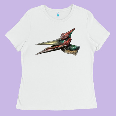Pteranodon Face Ladies Tee Designed By Lillyallendesigns