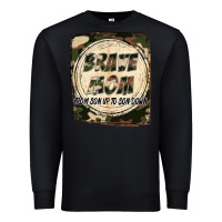 Black Brave mom from son up to son down Mother's Day Premium Sweatshirt - FaDigitalArtStudio