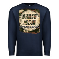 Navy Brave mom from son up to son down Mother's Day Premium Sweatshirt - FaDigitalArtStudio