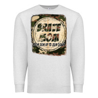 Oatmeal Heather Brave mom from son up to son down Mother's Day Premium Sweatshirt - FaDigitalArtStudio