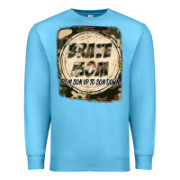 Ocean Blue Brave mom from son up to son down Mother's Day Premium Sweatshirt - FaDigitalArtStudio