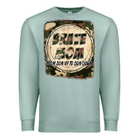 Seafoam Brave mom from son up to son down Mother's Day Premium Sweatshirt - FaDigitalArtStudio