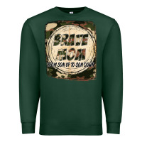 Sports Green Brave mom from son up to son down Mother's Day Premium Sweatshirt - FaDigitalArtStudio