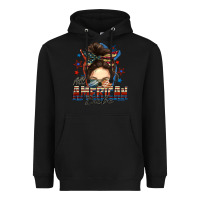 Black american babe messy bun Heavyweight Hoodie - FaDigitalArtStudio