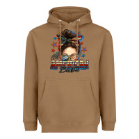 Toasted Coconut american babe messy bun Heavyweight Hoodie - FaDigitalArtStudio