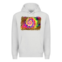 Dove Grey leopard, tie die backgraund Premium Hoodie - JahusDesignShop