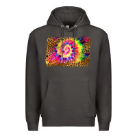 Smoke leopard, tie die backgraund Premium Hoodie - JahusDesignShop