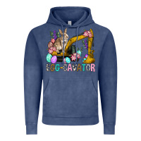Vintage Denim Egg Cavator Easter Vintage Hoodie - BundleAndBundleShop