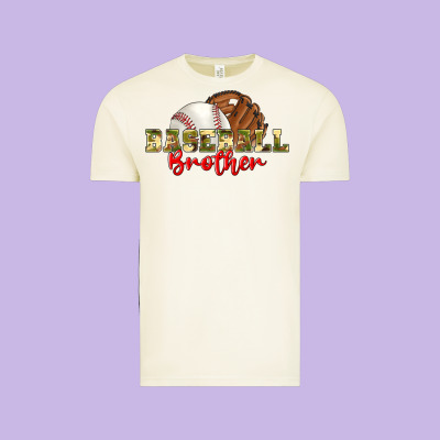 Baseball Brother Vintage Tee Designed By Bundleandbundleshop