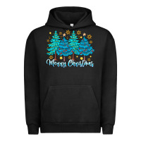 Pigment Black Merry Christmas Urban Hoodie - CowhideDigitalArt