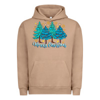 Pigment Burro Merry Christmas Urban Hoodie - CowhideDigitalArt