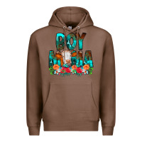 Chestnut Boy Mama Flowers Cow Premium Hoodie - CowCowDesign