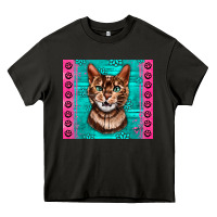 Asphalt Western Bengal Cat Heavy Core Tee - LillyAllenDesigns