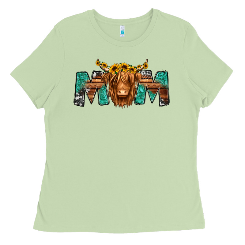 Highland Cow Mom Ladies Tee by Jasminsmagicworld | Teevron