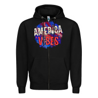 Black America vibes with gnome Zipper Hoodie - HowdyJamesFarm