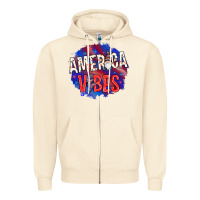 Sandshell America vibes with gnome Zipper Hoodie - HowdyJamesFarm