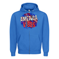 True Royal America vibes with gnome Zipper Hoodie - HowdyJamesFarm