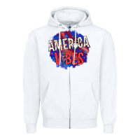 White America vibes with gnome Zipper Hoodie - HowdyJamesFarm