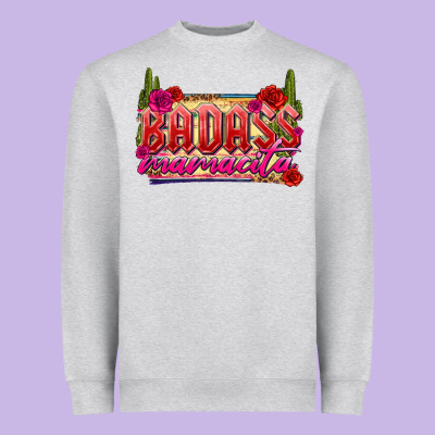 Badass Mamacita Heavyweight Sweatshirt Designed By Texasbilliewilder