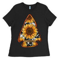 Black sunflower arrowhead Ladies Tee - Jasminsmagicworld