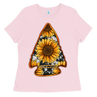 Bubblegum Pink sunflower arrowhead Ladies Tee - Jasminsmagicworld