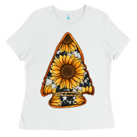 White sunflower arrowhead Ladies Tee - Jasminsmagicworld